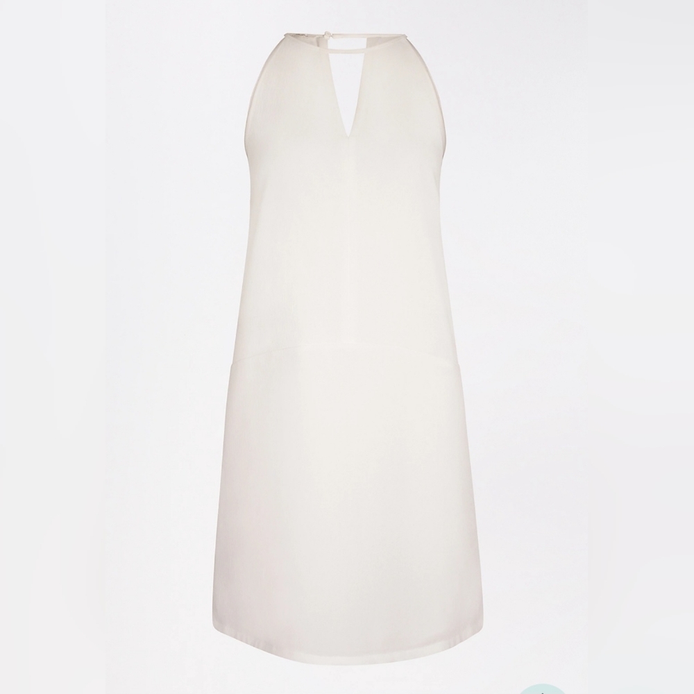 NWOT Maurices White Keyhole Shift Dress